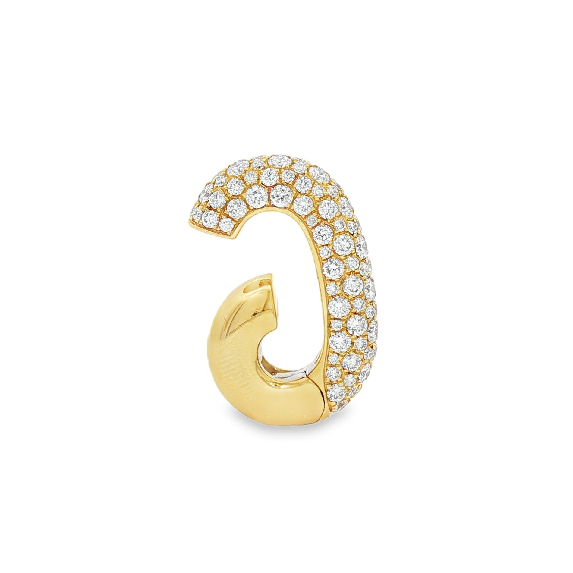 18kt Yellow Gold Diamond Cuff Earring