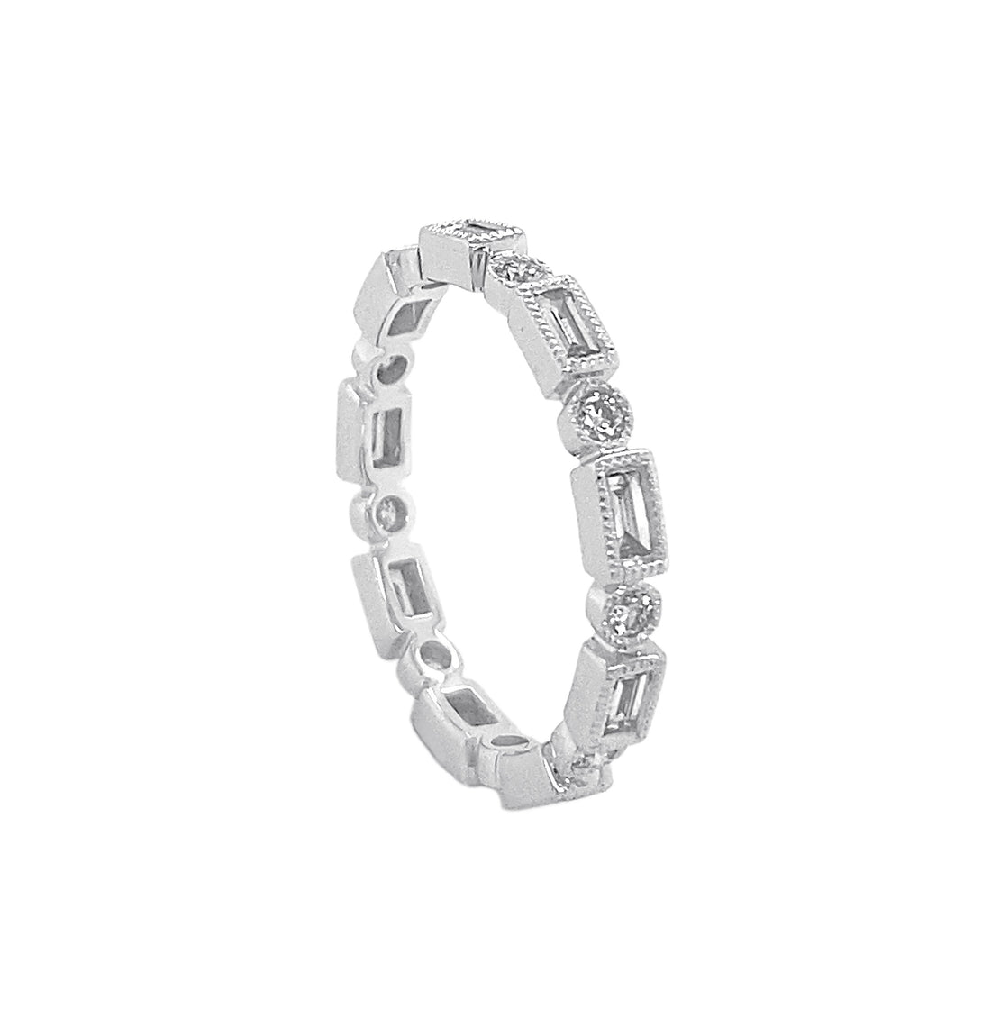 18kt White Gold Diamond Eternity Band