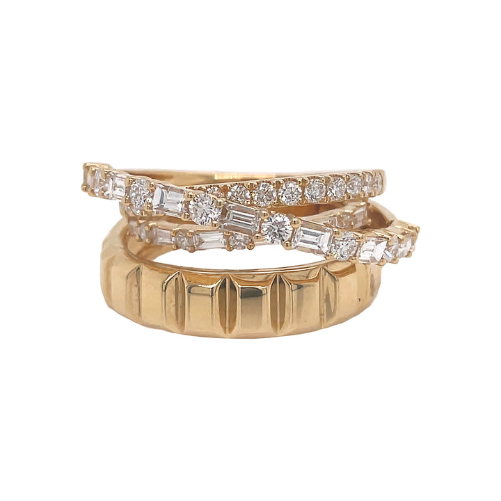 18kt Yellow Gold Diamond Ring