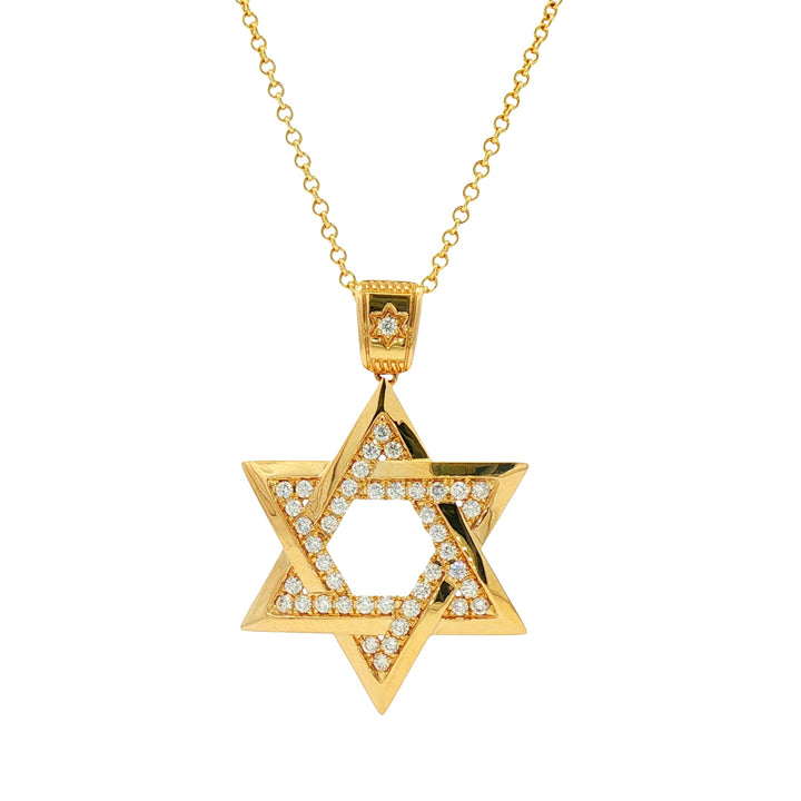 18kt Yellow Gold Diamond Pendant