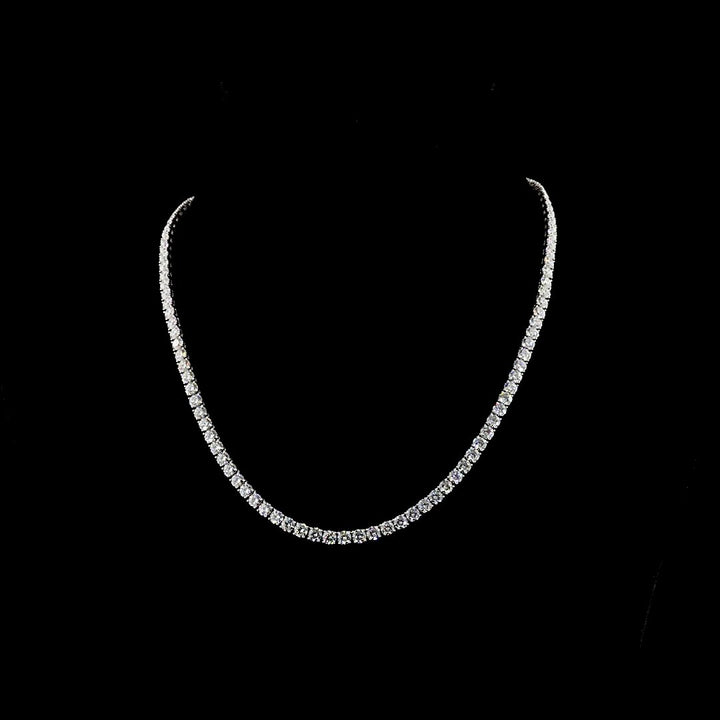 14kt White Gold Lab Diamond Tennis Necklace