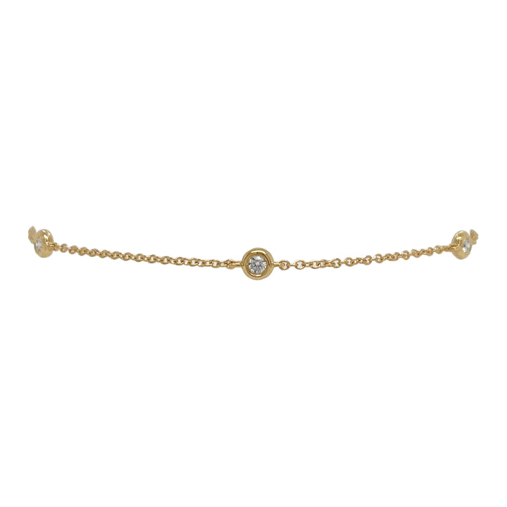 18Kt Yellow Gold Diamond Bracelet