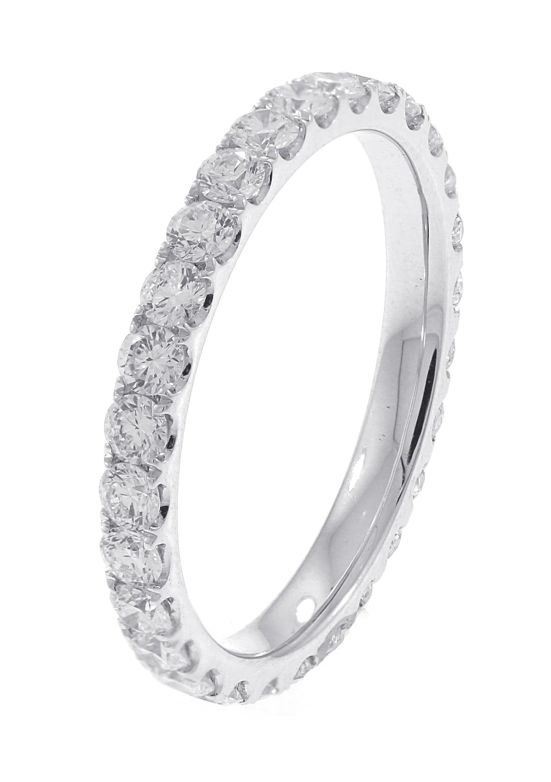 18kt White Gold Diamond Eternity Band