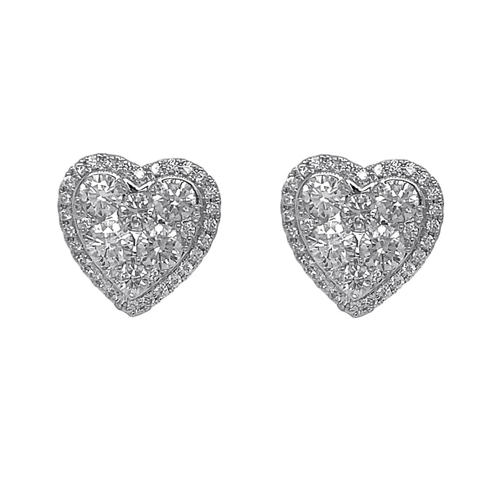18kt White Gold Diamond Earrings