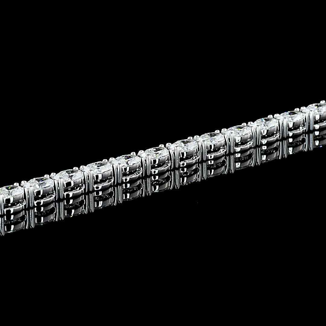 14kt White Gold Lab Diamond Tennis Necklace