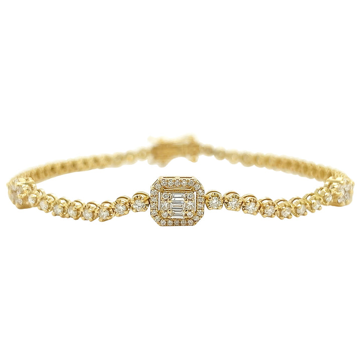 18kt Yellow Gold Diamond Bracelet