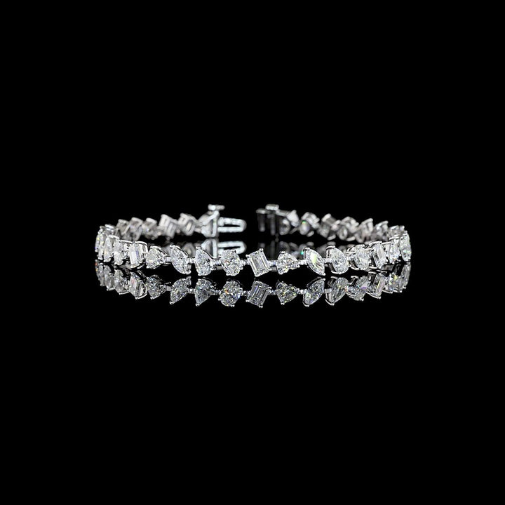 14kt White Gold Lab Diamond Bracelet