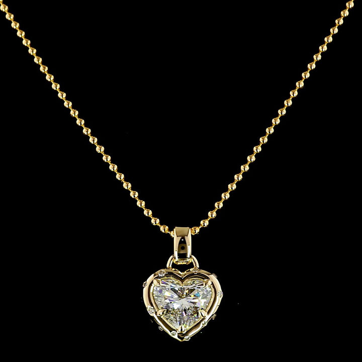 14kt Yellow Gold Lab Diamond Pendant