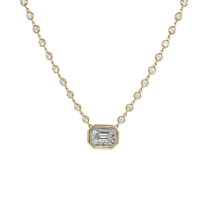 18kt Yellow Gold Diamonds-by-the-inch Necklace
