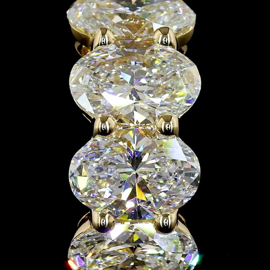 14kt Yellow Gold Lab Diamond Huggie Earring