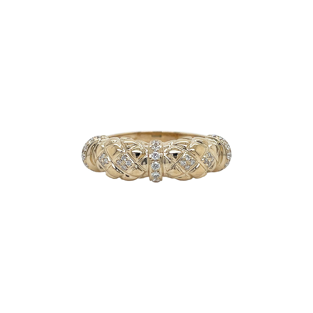 18kt Yellow Gold Diamond Band
