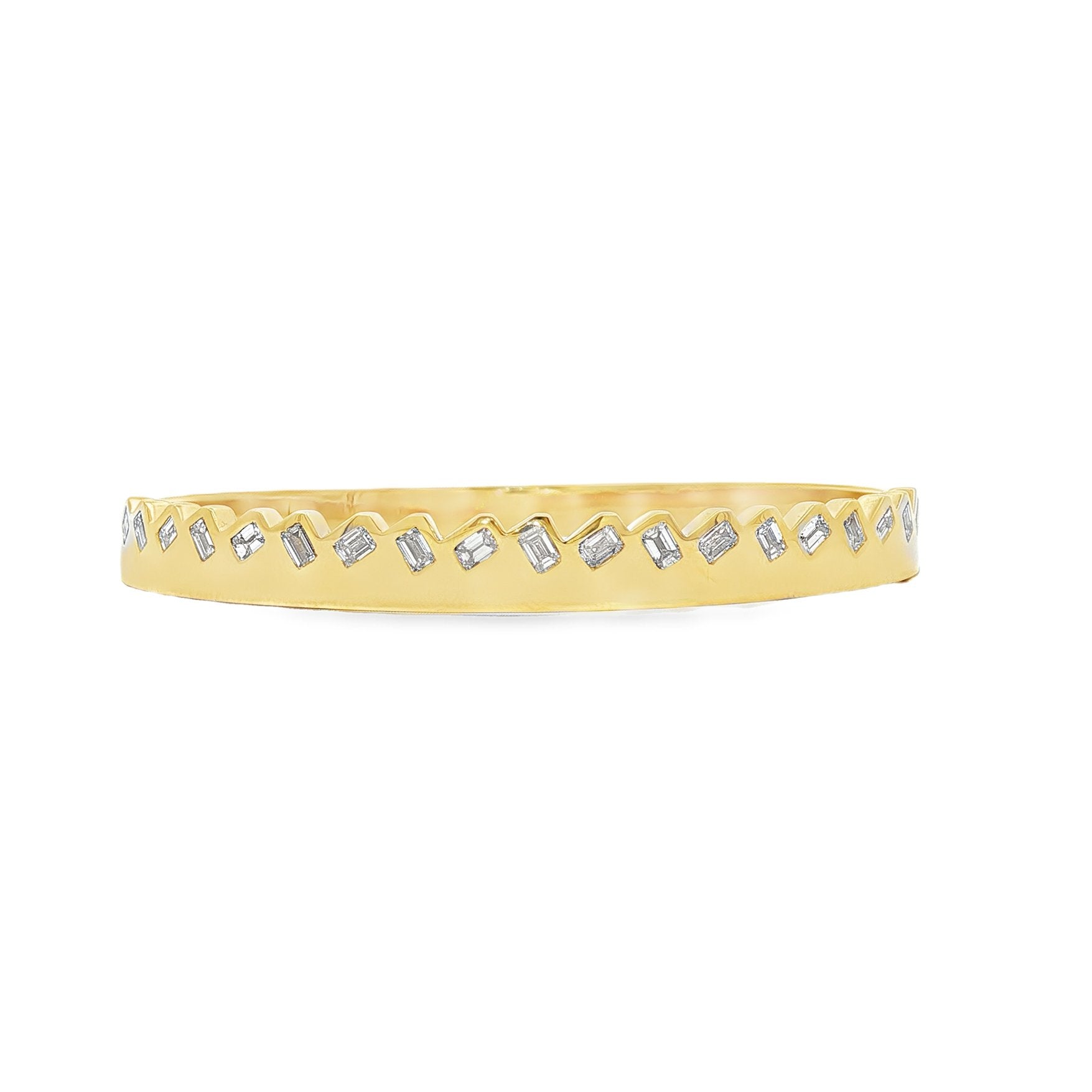 18kt Yellow Gold Diamond Bangle