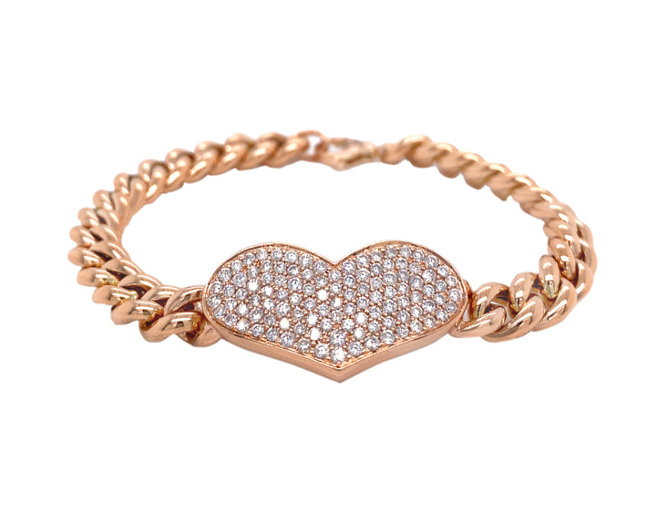 18kt Rose Gold Diamond Bracelet