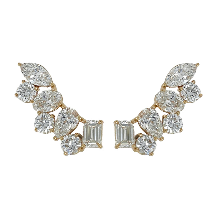 14kt Yellow Gold Lab Diamond Earrings