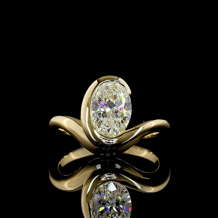 14kt Yellow Gold Lab Diamond Ring