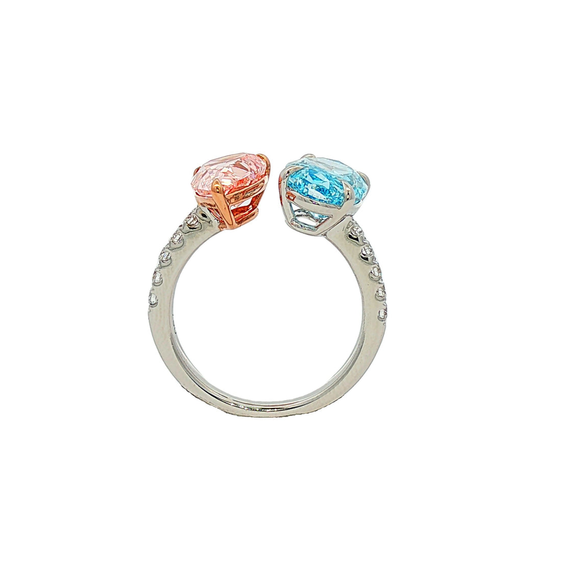 18kt White Gold Lab Diamond Ring