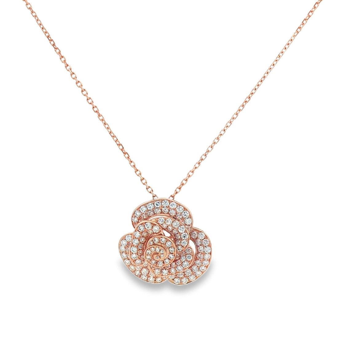18kt Rose Gold Diamond Pendant