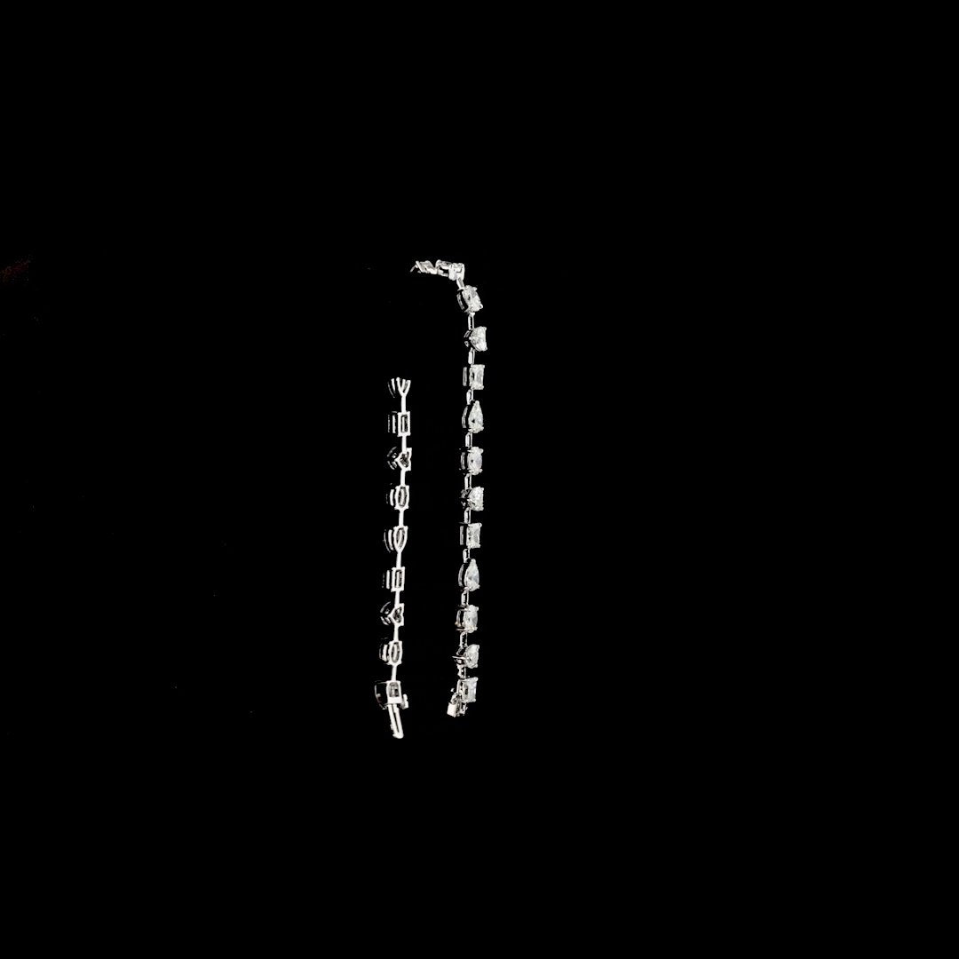 14kt White Gold Lab Diamond Tennis Bracelet