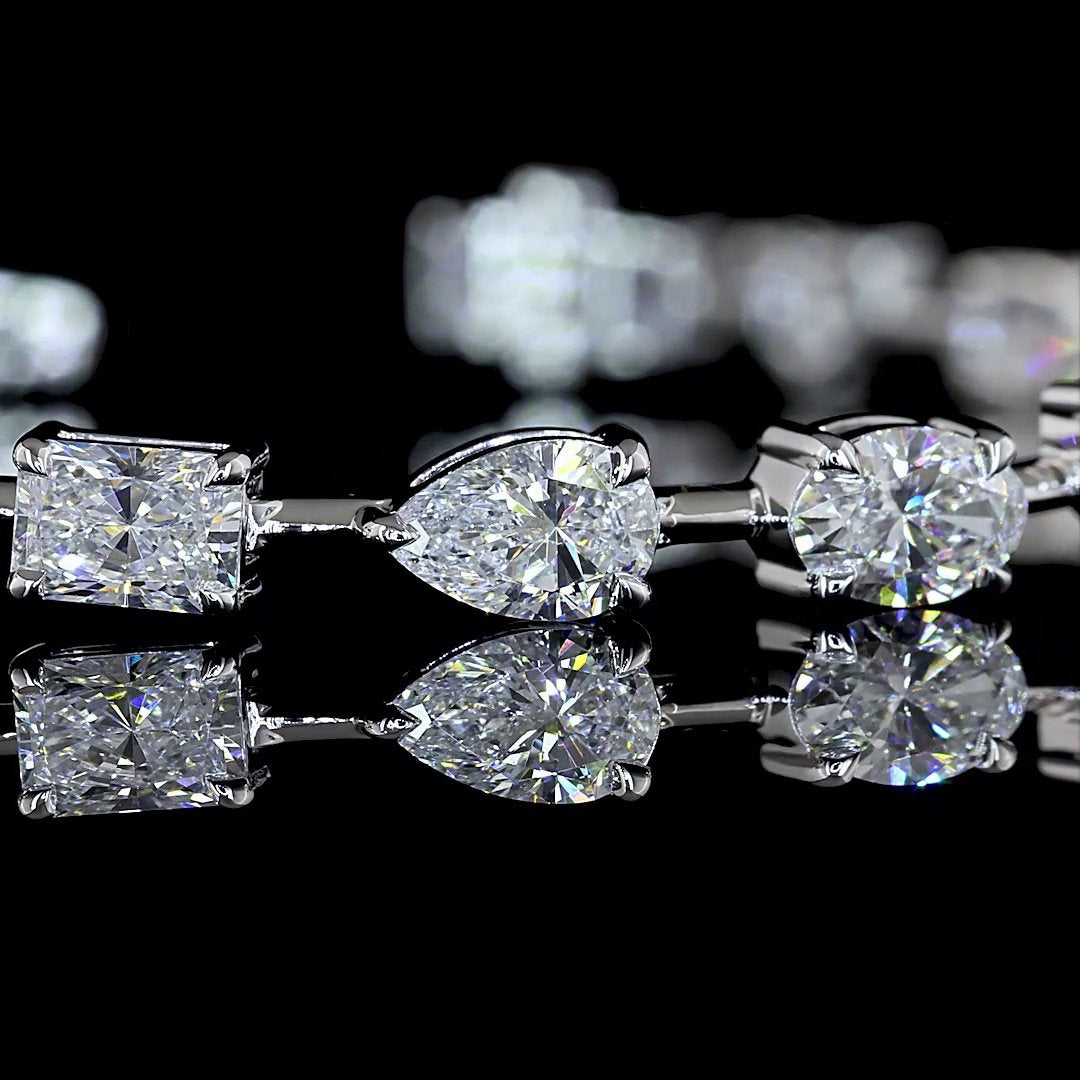 14kt White Gold Lab Diamond Tennis Bracelet