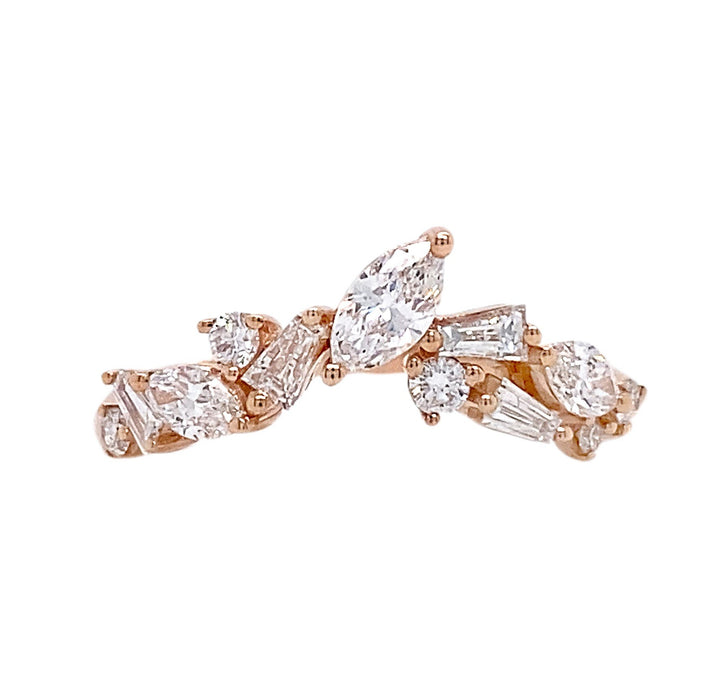 18kt Rose Gold Diamond Band