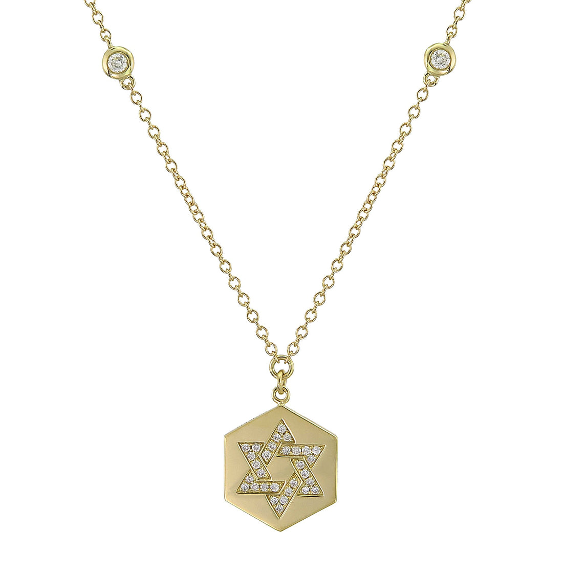 18kt Yellow Gold Diamond Pendant