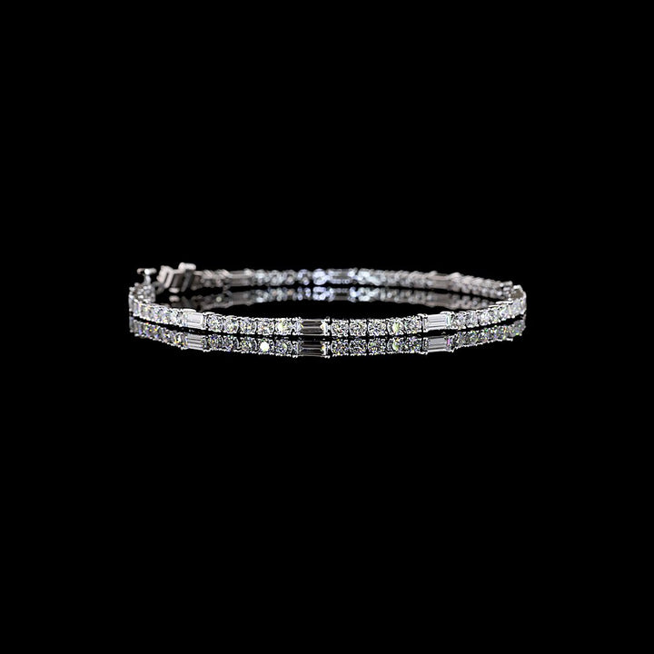 14kt White Gold Lab Diamond Tennis Bracelet