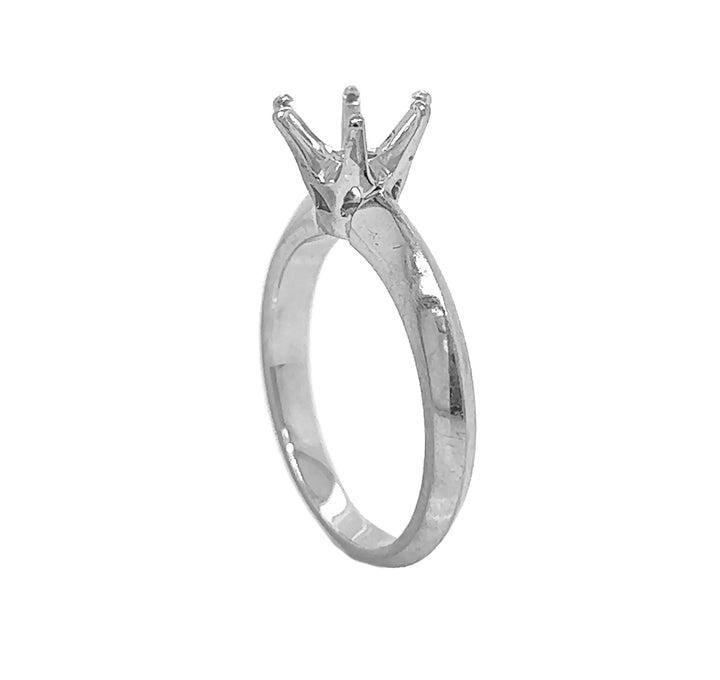 18kt White Gold Diamond Semi Mount