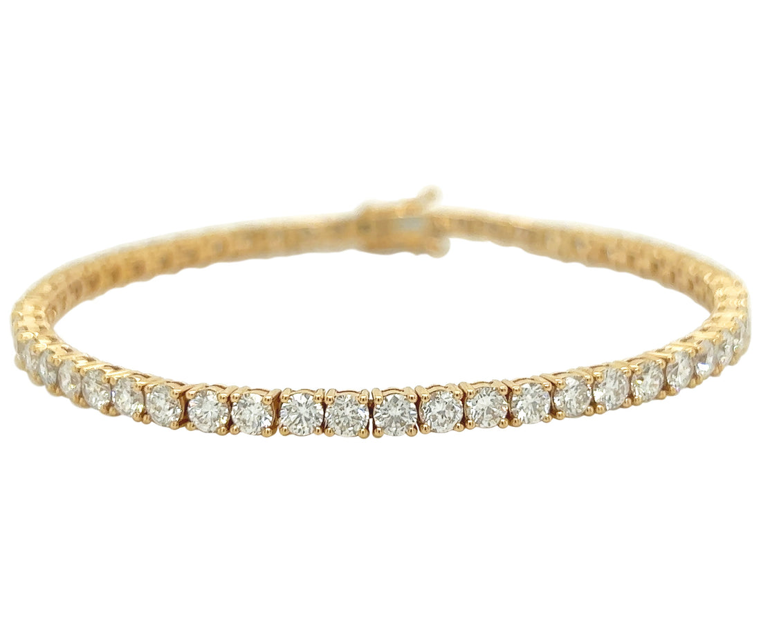 18kt Yellow Gold Diamond Bracelet