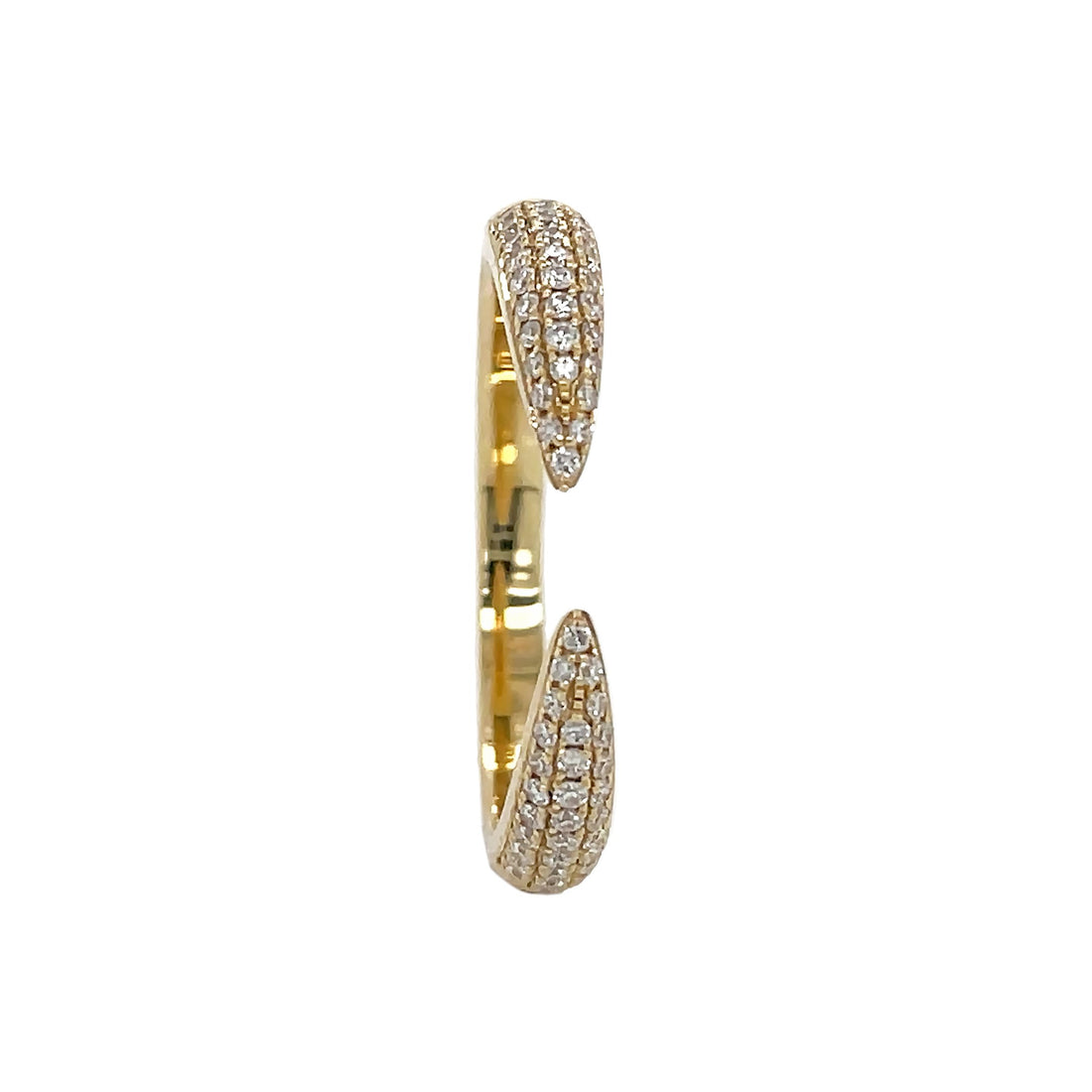 18kt Yellow Gold Diamond Open Band