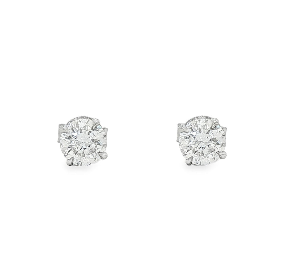 14kt White Gold Lab Diamond Studs