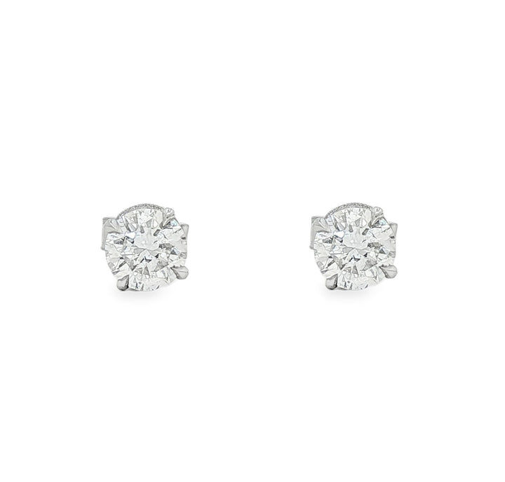 14kt White Gold Lab Diamond Studs