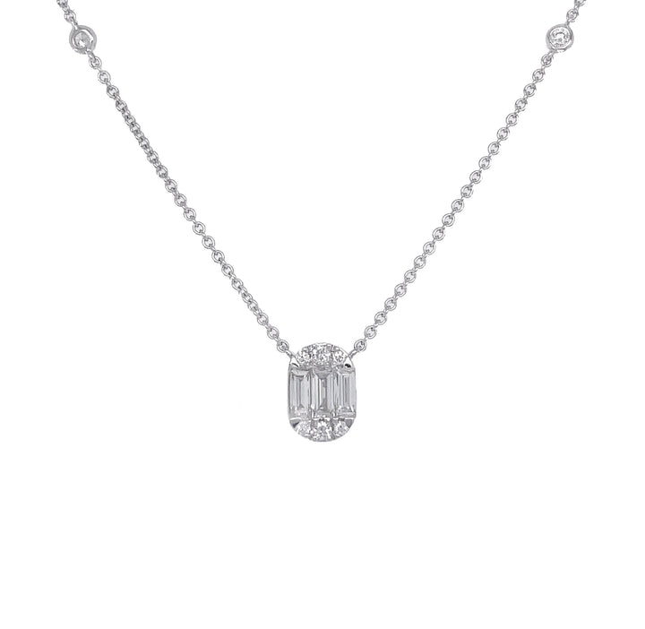 18kt White Gold Diamond Pendant