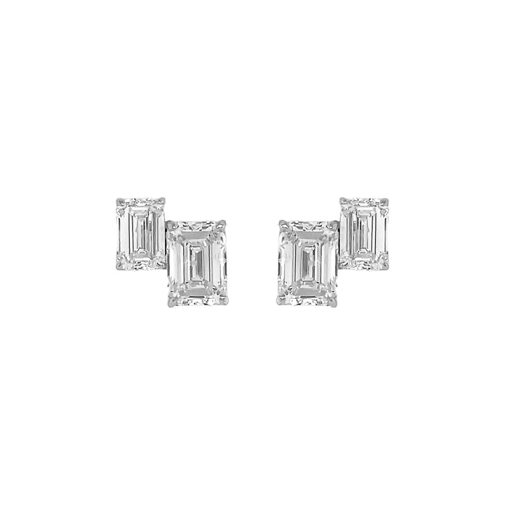18kt White Gold Lab Diamond Earrings