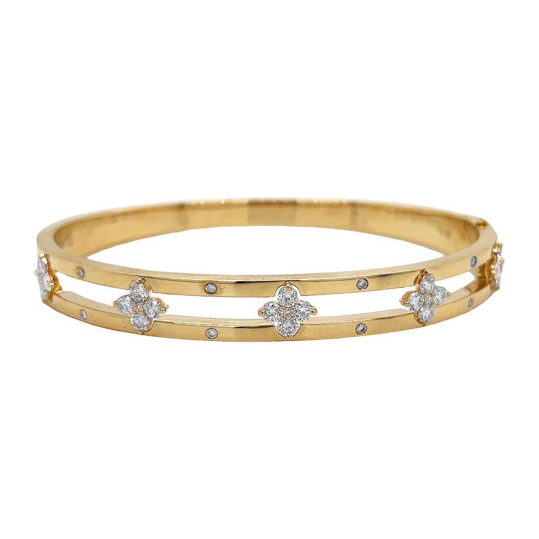 18kt Yellow Gold Diamond Bangle