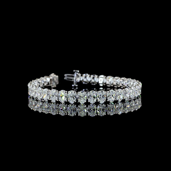 14kt White Gold Lab Diamond Tennis Bracelet