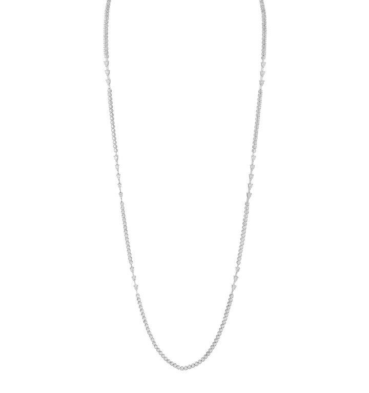 18kt White Gold Diamond Necklace