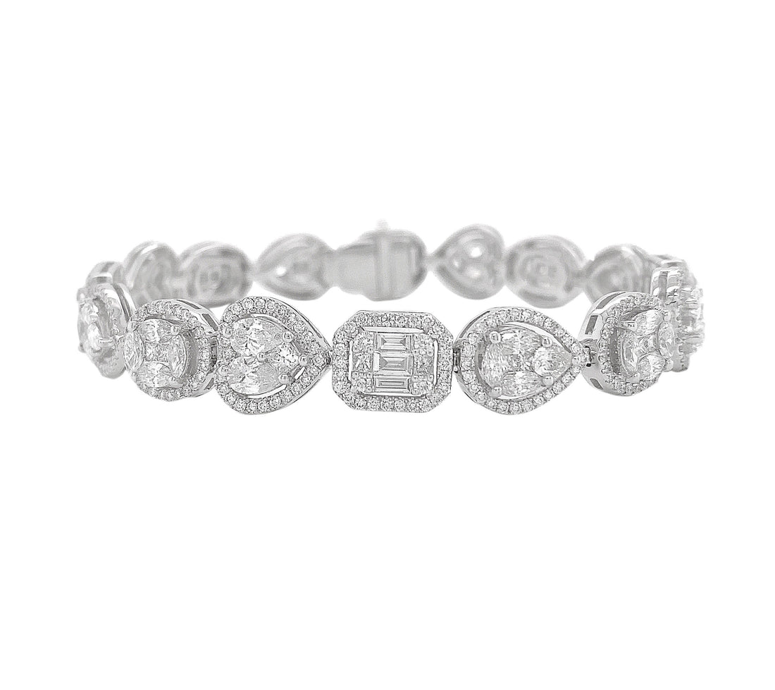 18kt White Gold Diamond Bracelet