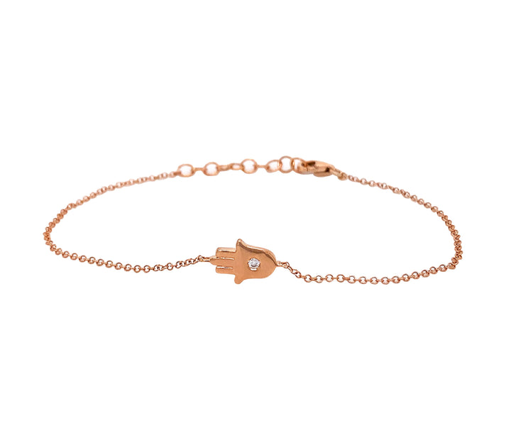 14kt Rose Gold Diamond Bracelet