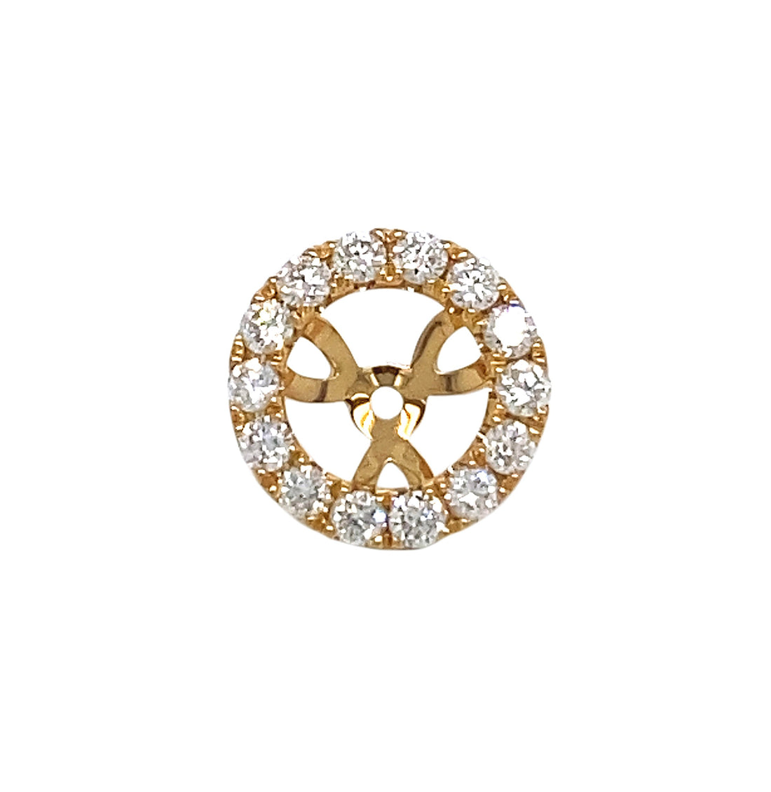18kt Yellow Gold Diamond Earrings