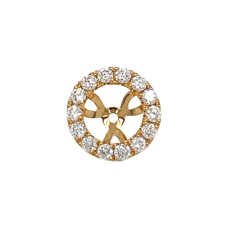 18kt Yellow Gold Diamond Earrings