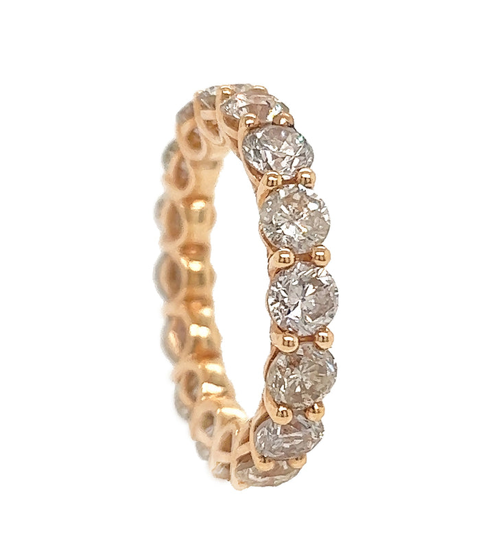 18kt Rose Gold Diamond Band