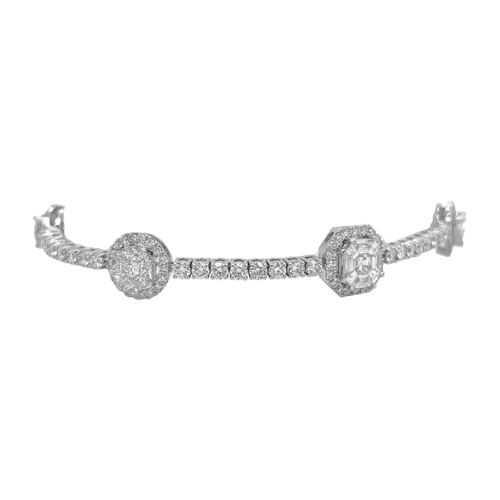 18kt White Gold Diamond Bracelet