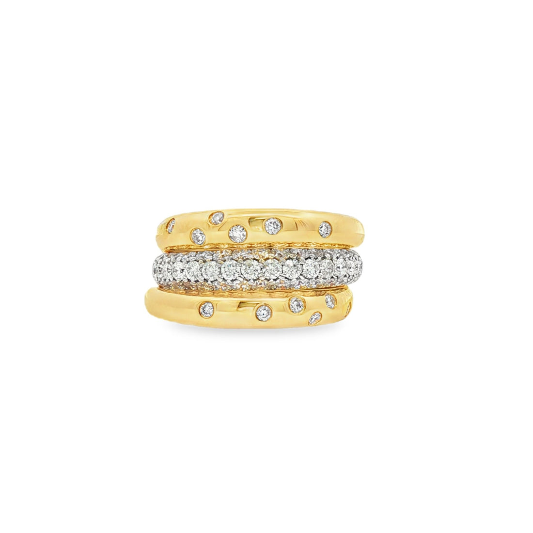 18kt Yellow Gold Diamond Ring
