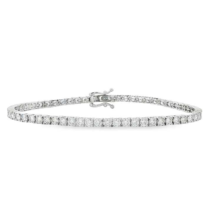 14kt White Gold Lab Diamond Tennis Bracelet