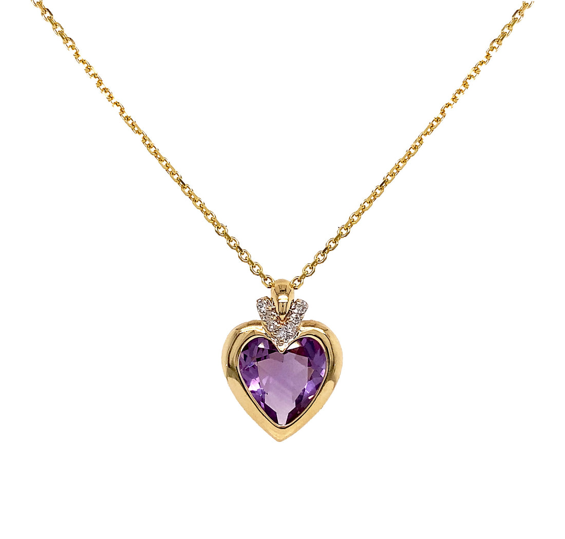 14kt Yellow Gold Diamond Pendant