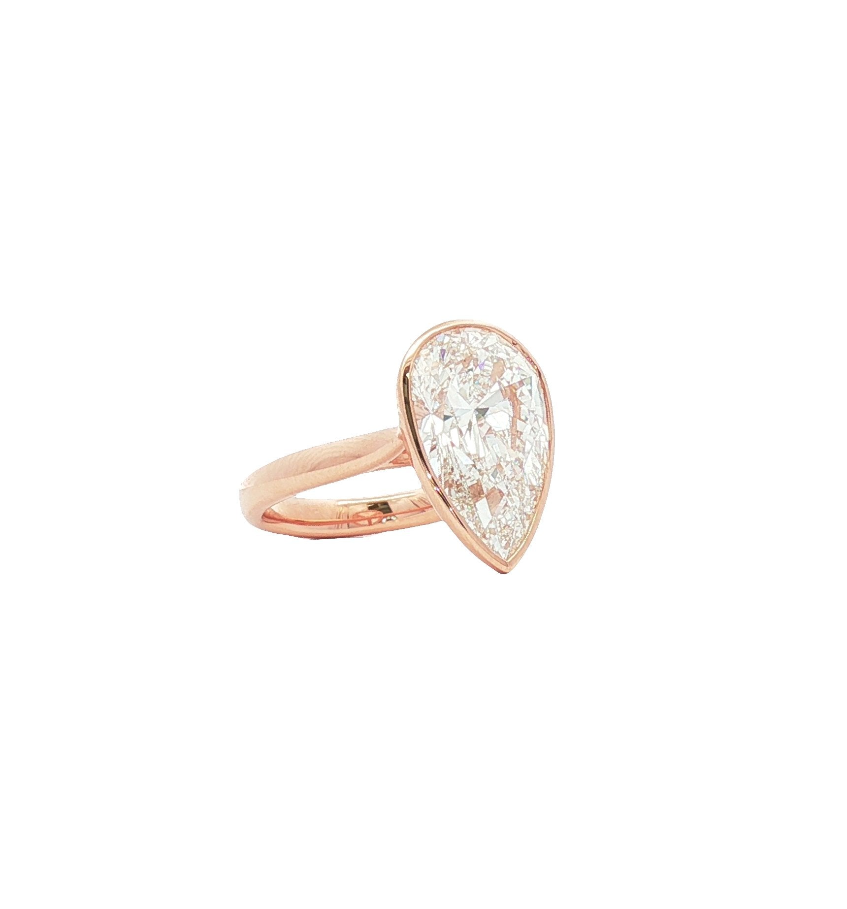 14kt Rose Gold Lab Diamond Ring