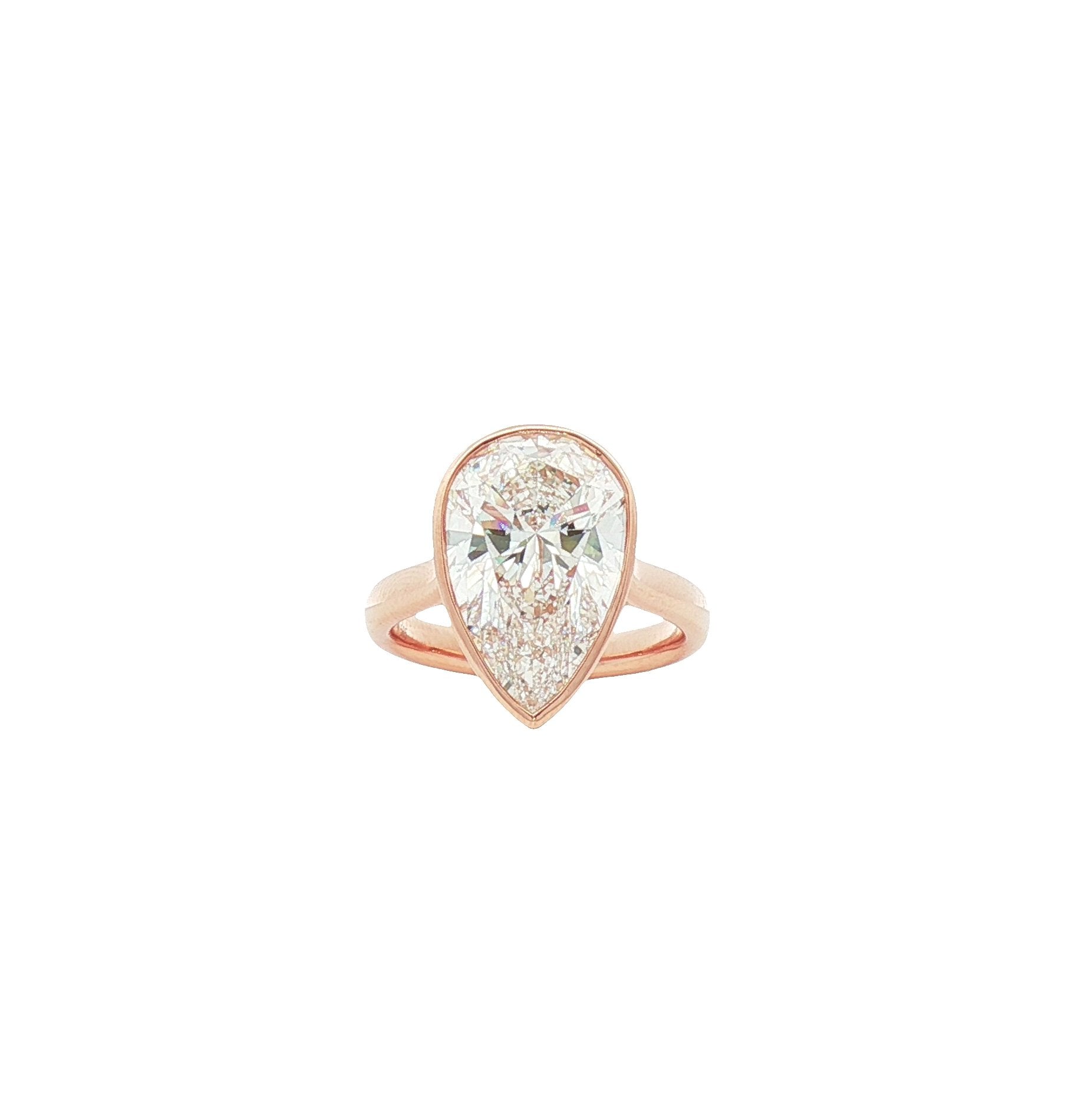 14kt Rose Gold Lab Diamond Ring