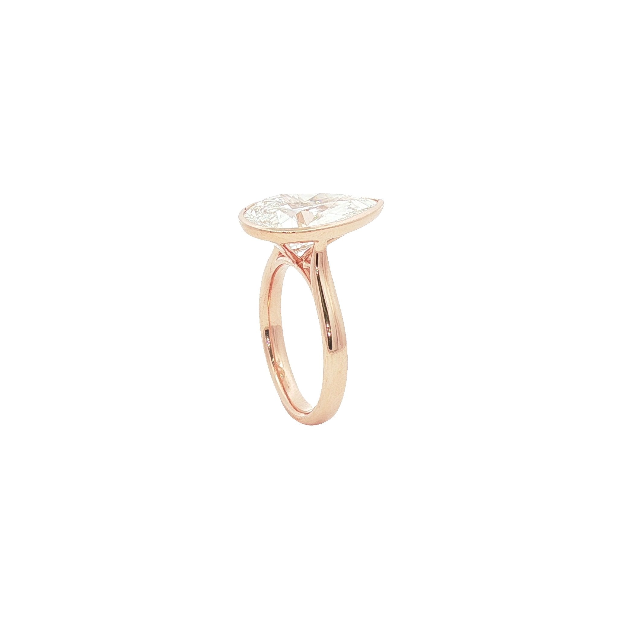 14kt Rose Gold Lab Diamond Ring