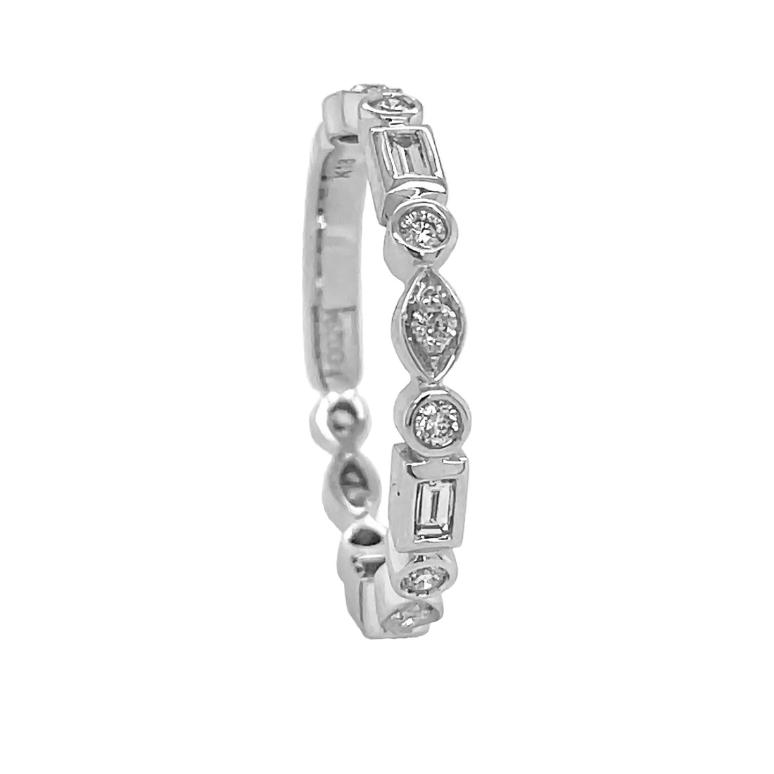 18kt White Gold Diamond Eternity Band