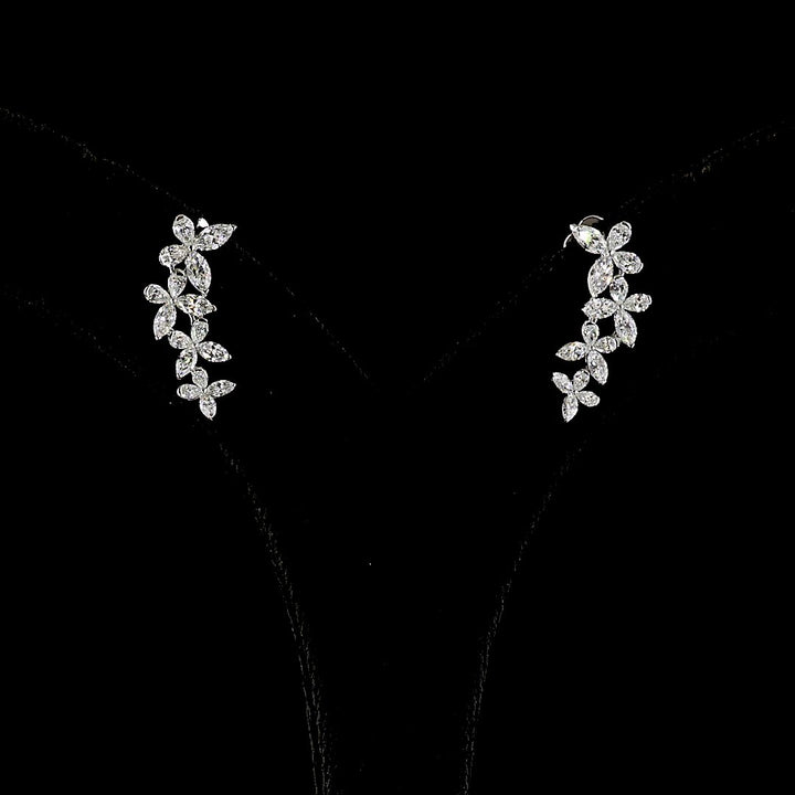 14kt White Gold Lab Diamond Earrings